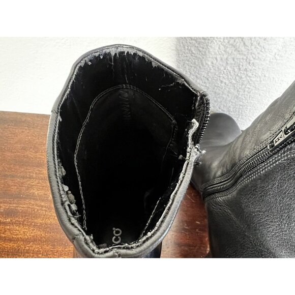 Ecco Jaffna Women's Boots Bootie Black Sz 8.5 Leather Solid Zip  EU 39 - Picture 11 of 11